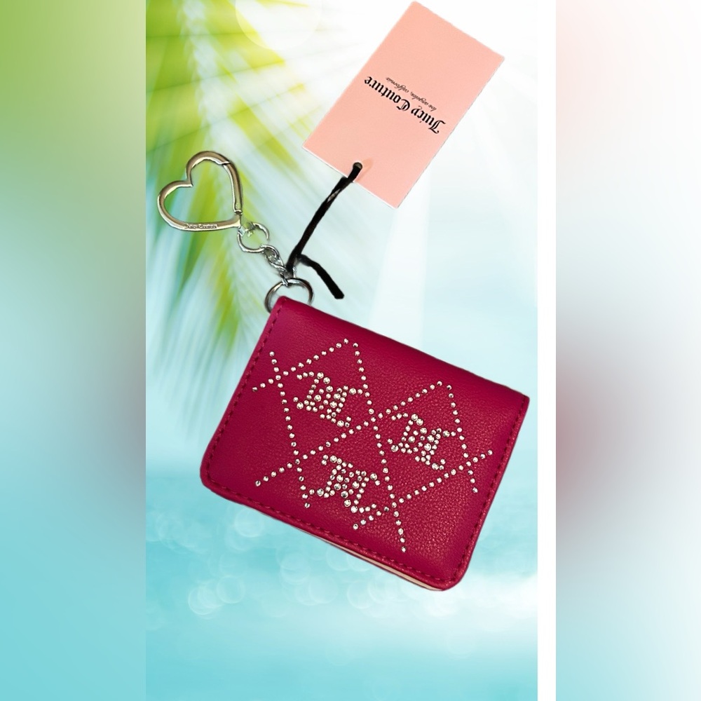 Juicy Couture Pink Wallet with Silver Accents